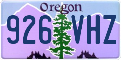 OR license plate 926VHZ