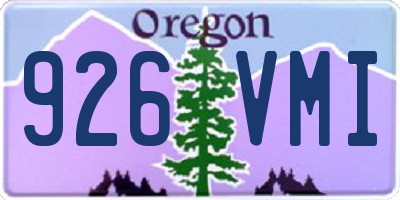 OR license plate 926VMI