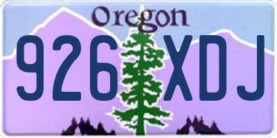 OR license plate 926XDJ