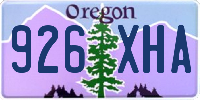 OR license plate 926XHA
