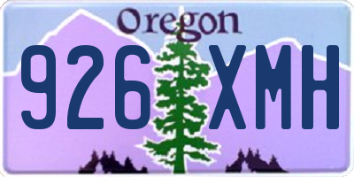 OR license plate 926XMH