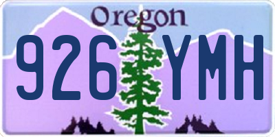 OR license plate 926YMH