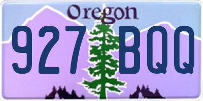 OR license plate 927BQQ
