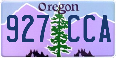 OR license plate 927CCA