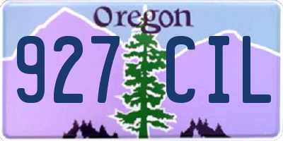 OR license plate 927CIL