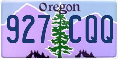 OR license plate 927CQQ