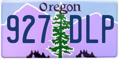 OR license plate 927DLP