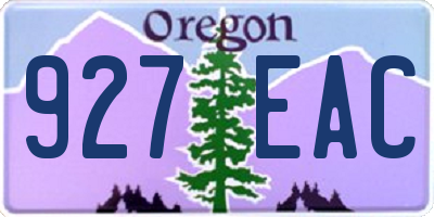 OR license plate 927EAC