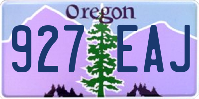 OR license plate 927EAJ