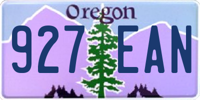 OR license plate 927EAN