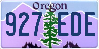 OR license plate 927EDE