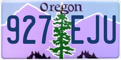 OR license plate 927EJU