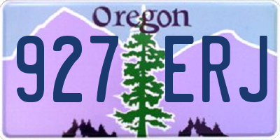 OR license plate 927ERJ