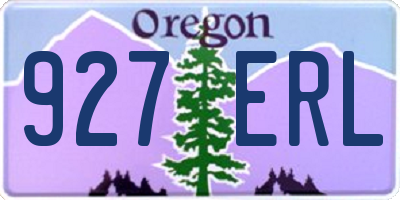 OR license plate 927ERL