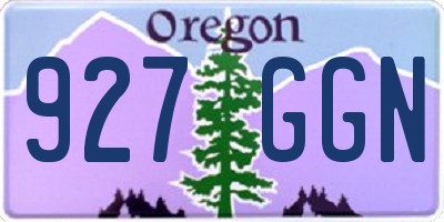 OR license plate 927GGN