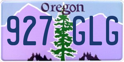 OR license plate 927GLG
