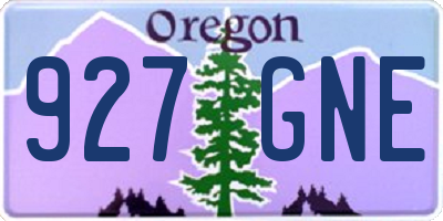 OR license plate 927GNE