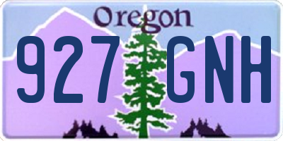 OR license plate 927GNH