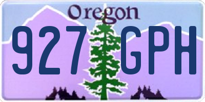 OR license plate 927GPH