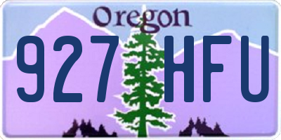 OR license plate 927HFU