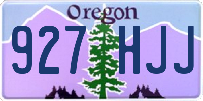 OR license plate 927HJJ