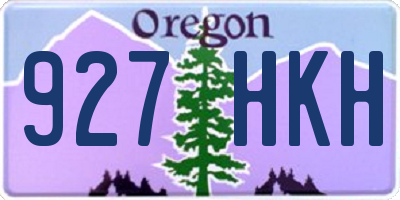 OR license plate 927HKH