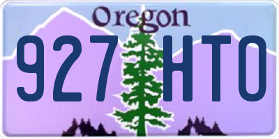 OR license plate 927HTO