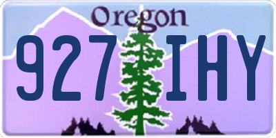 OR license plate 927IHY