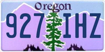 OR license plate 927IHZ