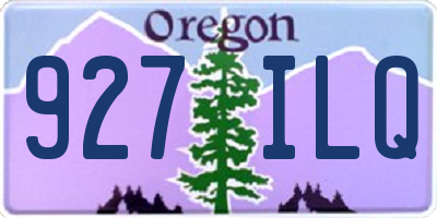 OR license plate 927ILQ