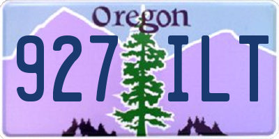 OR license plate 927ILT