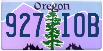 OR license plate 927IOB