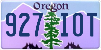 OR license plate 927IOT
