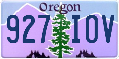 OR license plate 927IOV