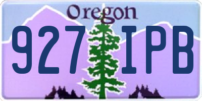 OR license plate 927IPB