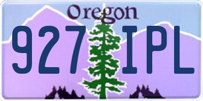 OR license plate 927IPL