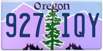 OR license plate 927IQY