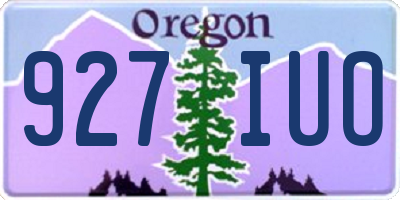 OR license plate 927IUO