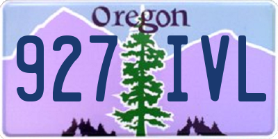 OR license plate 927IVL