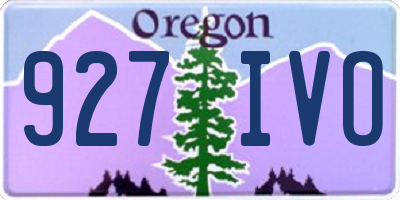 OR license plate 927IVO