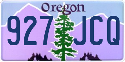 OR license plate 927JCQ