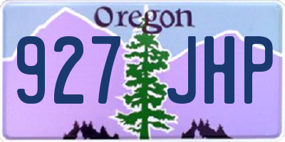 OR license plate 927JHP