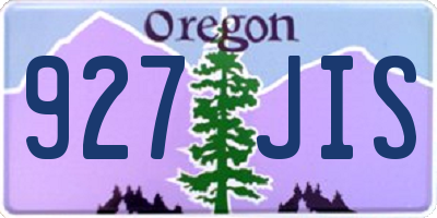 OR license plate 927JIS