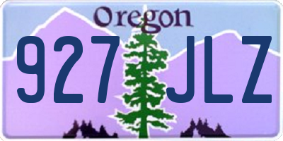 OR license plate 927JLZ