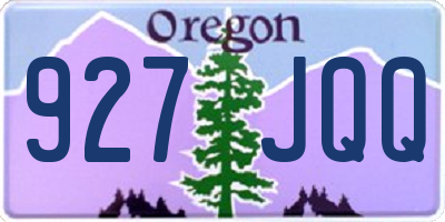 OR license plate 927JQQ