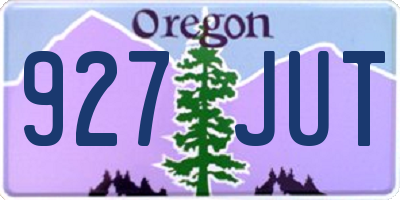 OR license plate 927JUT