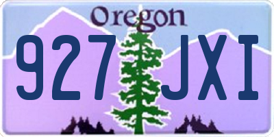 OR license plate 927JXI