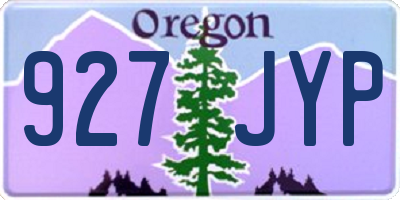 OR license plate 927JYP