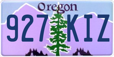 OR license plate 927KIZ