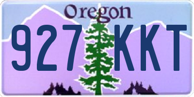 OR license plate 927KKT